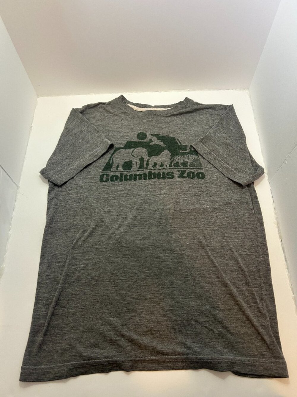 HOMAGE Columbus Zoo Retro Logo Graphic T-Shirt: Medium (M), Made in USA